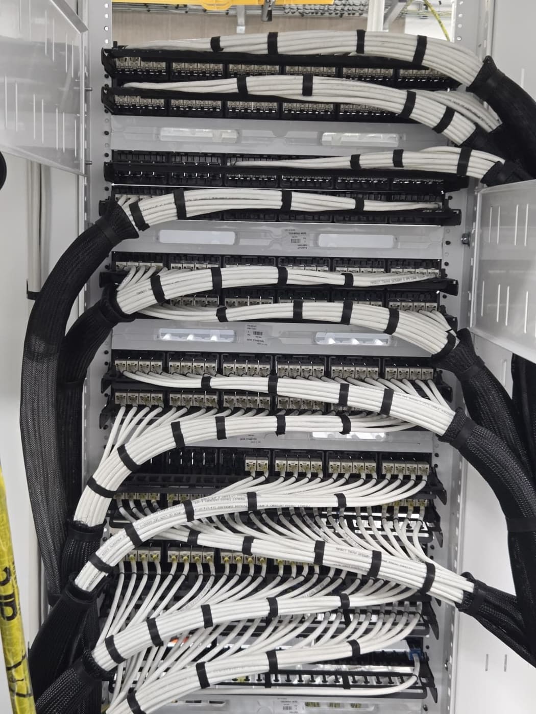 Cat6A structured cabling for a Central London office fit-out